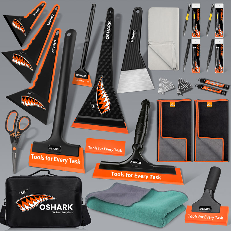 Load image into Gallery viewer, Oshark Window Tint Tool Kit | Pro Squeegees, Scrapers & Blades