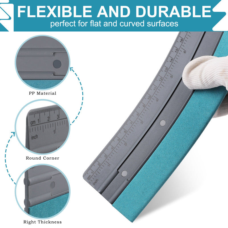 Load image into Gallery viewer, Car Vinyl Squeegee with Suede Felt Strips