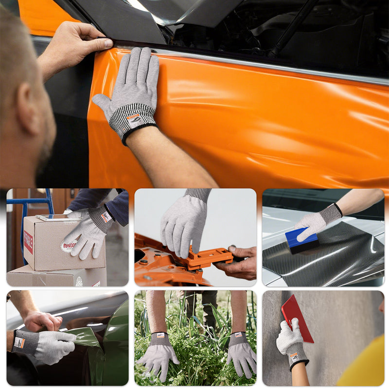 Load image into Gallery viewer, Vinyl Wrap Gloves - Gray