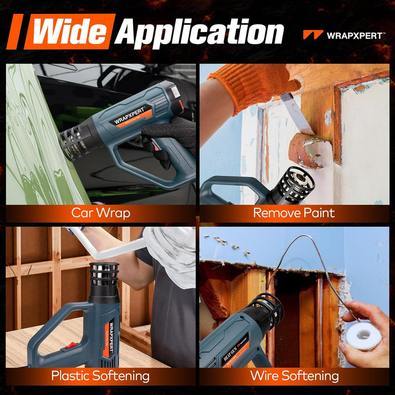 Lade Bild in den Galerie-Viewer, Smart Digital Display Auto Folie Heißluftpistole, 2000W