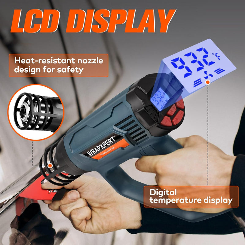 Lade Bild in den Galerie-Viewer, Smart Digital Display Auto Folie Heißluftpistole, 2000W