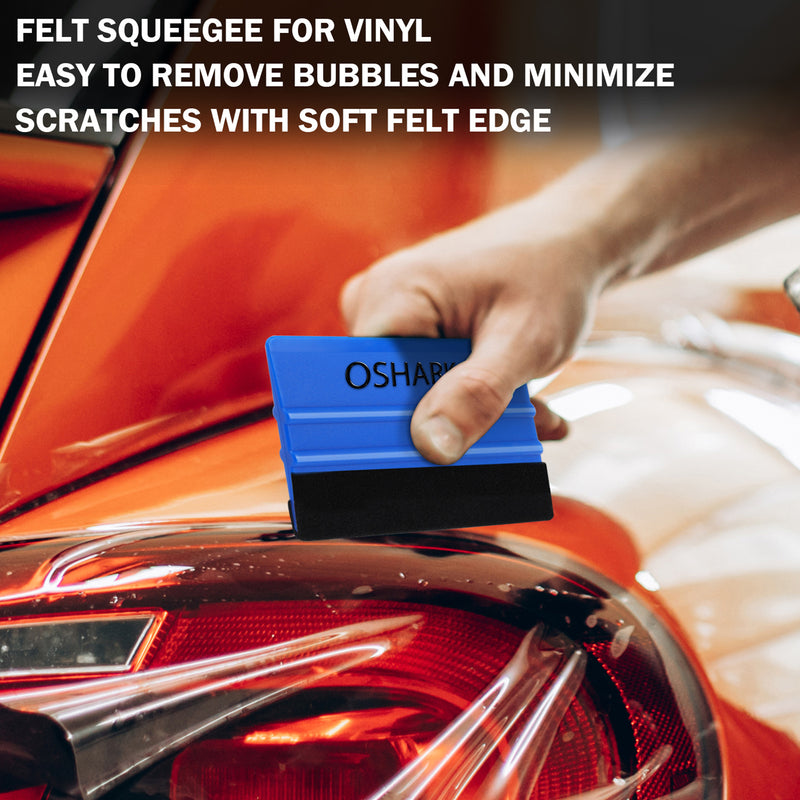 Load image into Gallery viewer, Blue Felt Squeegee