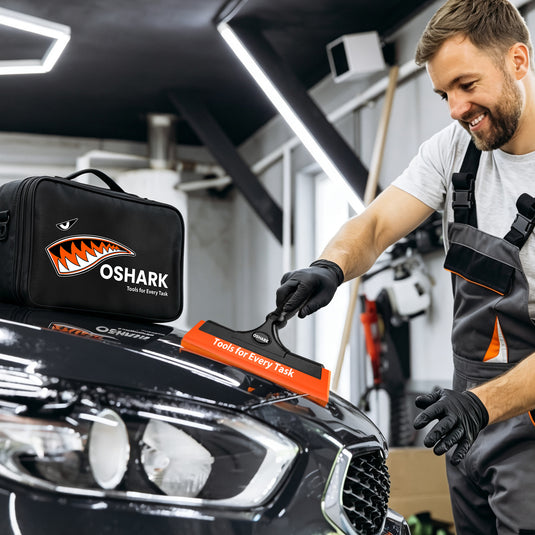 Oshark Window Tint Tool Kit | Pro Squeegees, Scrapers & Blades
