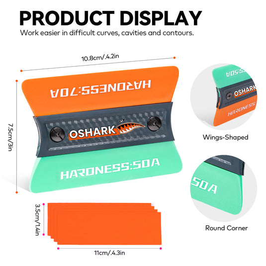 Car wrap squeegee product display
