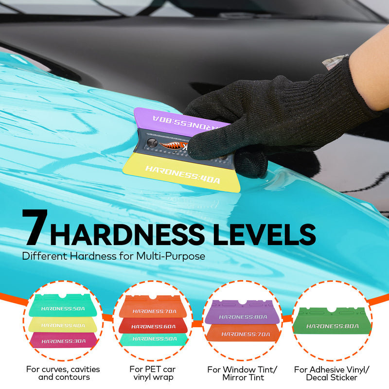 Load image into Gallery viewer, Different hardness vinyl squeegees
